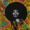 queen of the night disco pop art street art femme noire Black Lives Matter orange coloré tableau art piece d'art affiche toile décoration interieur portrait feminisme aretha franklin