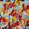 colorful love Isabelle Pelletane pop art street art graffiti tag online gallery Artealer